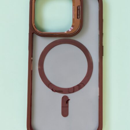 Iphone 16 Pro - Stand Case (with lens)-Golden