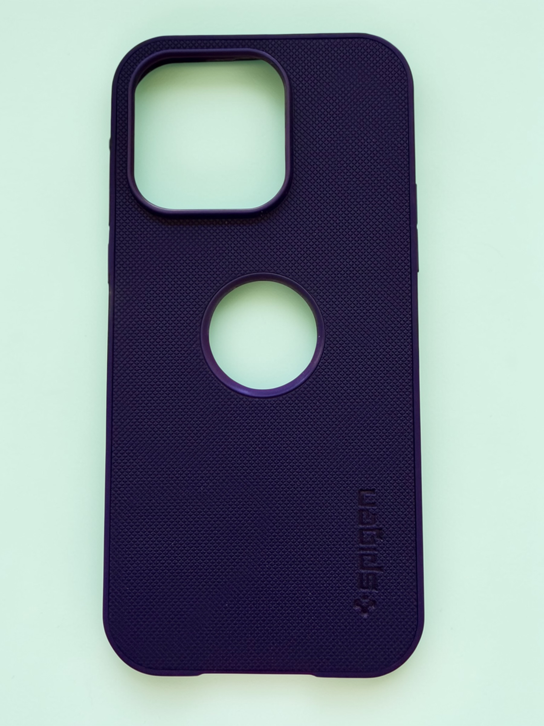 Iphone 16 Pro - Spigen Leather Case - Blue
