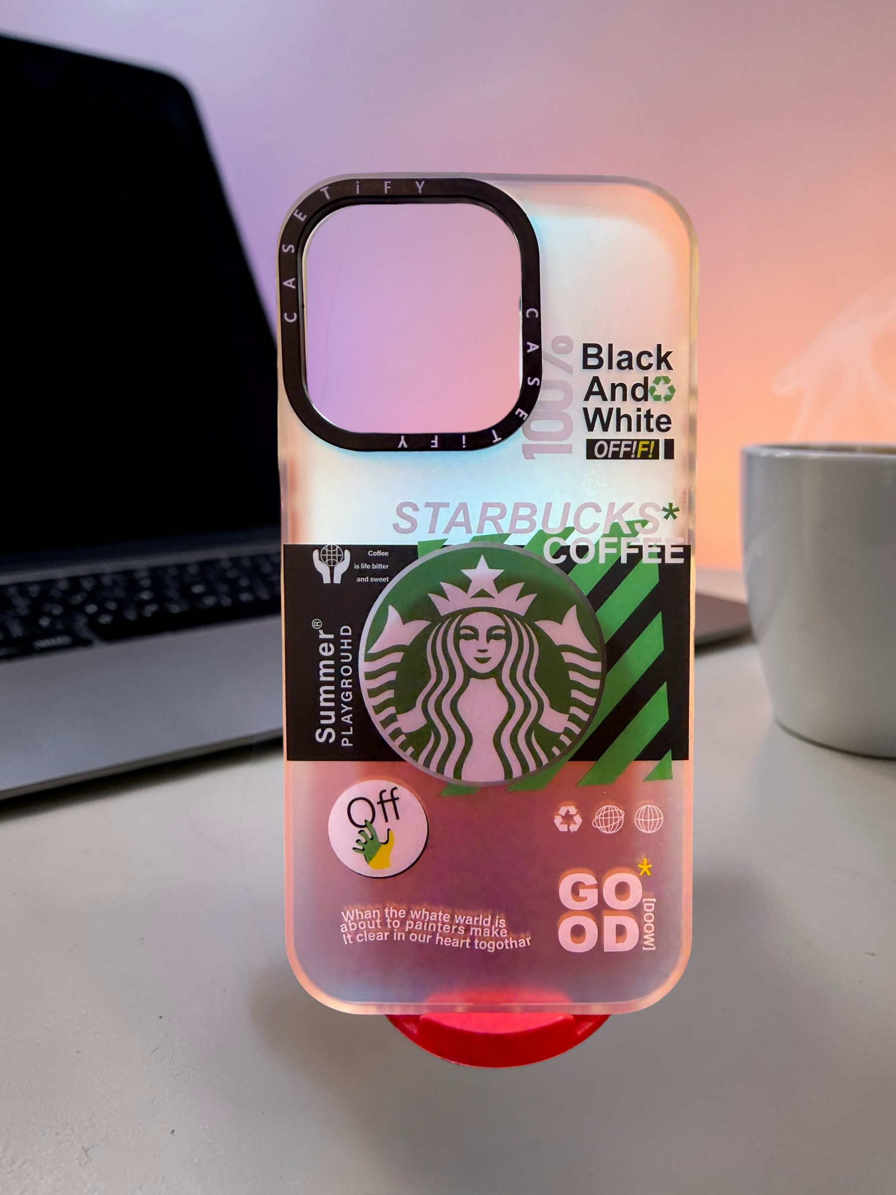 IPHONE 14 PRO - PRINTED BRANDED TRANSPARENT CASE