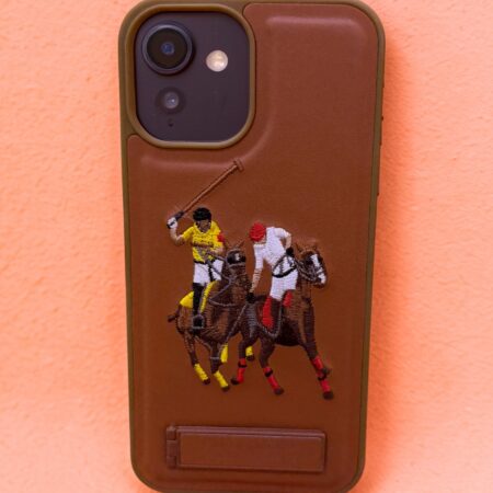 IPHONE 12 PRO MAX - POLO PREMIUM LEATHER CASE - BROWN