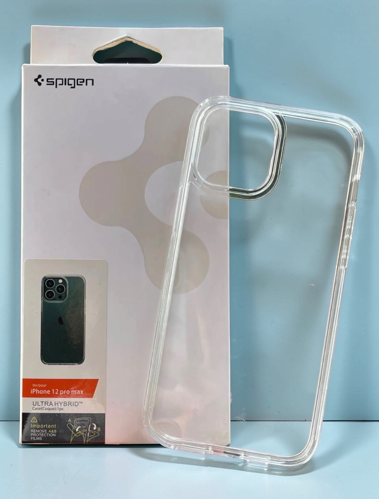 IPHONE 12 PRO- SPIGEN TRANSPARENT CASE