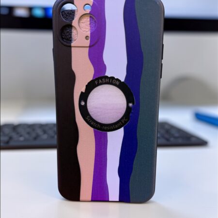 IPHONE 11 PRO MAX - RAINBOW LEATHER CASE