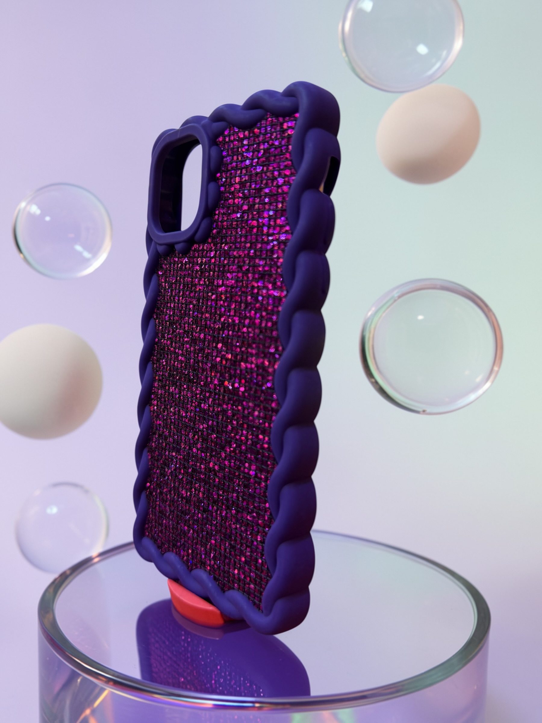 IPHONE 11 - PURPLE GLITTER CASE